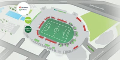 નકશો Allianz Parque - નીચા bleachers