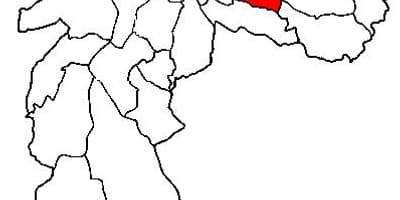 નકશો Aricanduva-વિલા Formosa પેટા-પ્રીફેકચર સાઓ પાઉલો