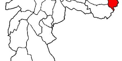 નકશો Cidade Tiradentes પેટા-પ્રીફેકચર સાઓ પાઉલો