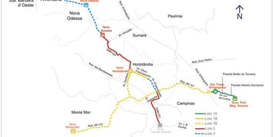 નકશો corredor metropolitano Biléo Soares