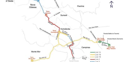 નકશો corredor metropolitano Noroeste