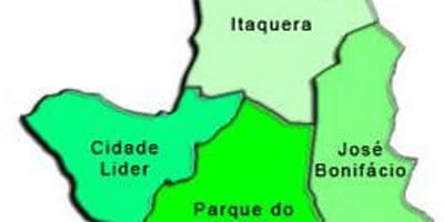 નકશો Itaquera પેટા-પ્રીફેકચર