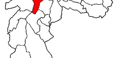 નકશો Pinheiros પેટા-પ્રીફેકચર સાઓ પાઉલો