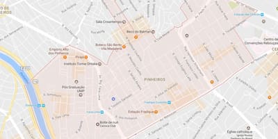 નકશો Pinheiros સાઓ પાઉલો