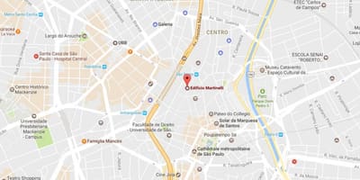 નકશો Prédio Martinelli