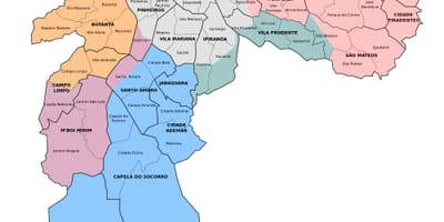 નકશો zonas એસપી